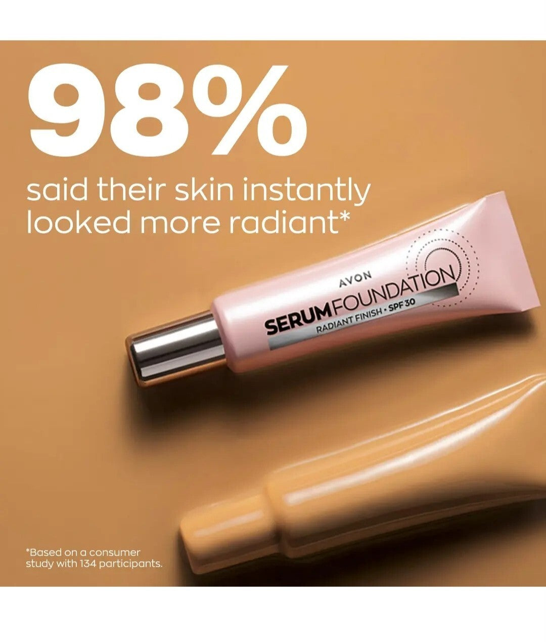 Avon Serum Foundation SPF 30 Radiant Finish 30ml, Choose Your Shade, New & Boxed