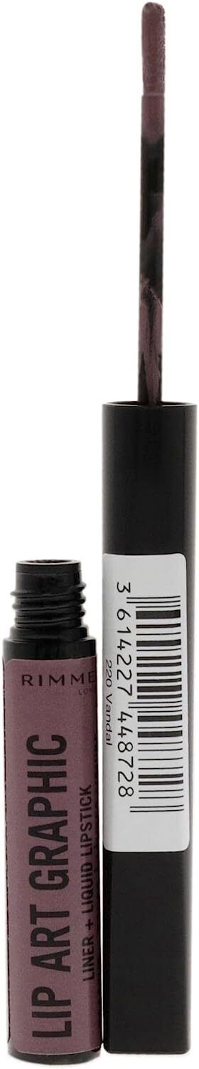 Rimmel Lip Art Graphic Liner & Liquid Lipstick - Choose Shade