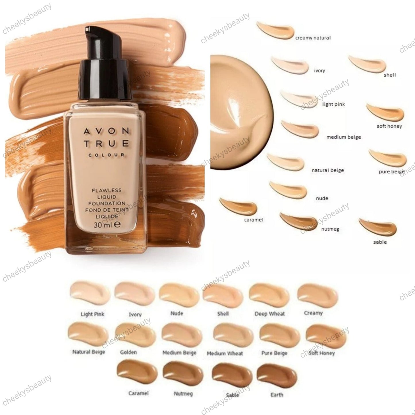 Avon True Colour Flawless Liquid Foundation 30ml, Choose Your Shade,New & Boxed