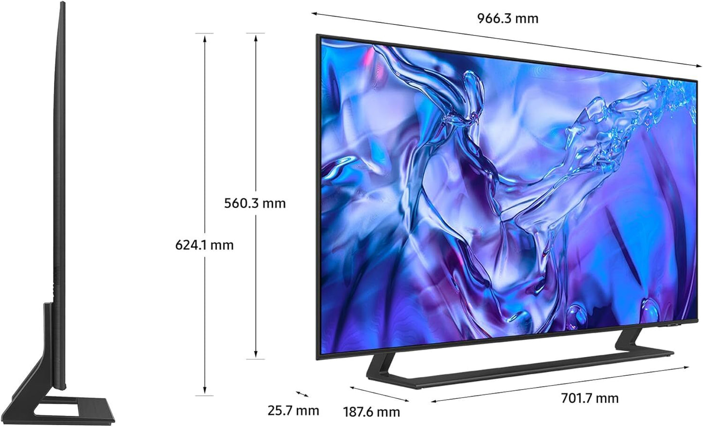 Samsung Smart TV 43 inch 2024 DU8500 Crystal UHD 4K HDMI Alexa Netflix Apps