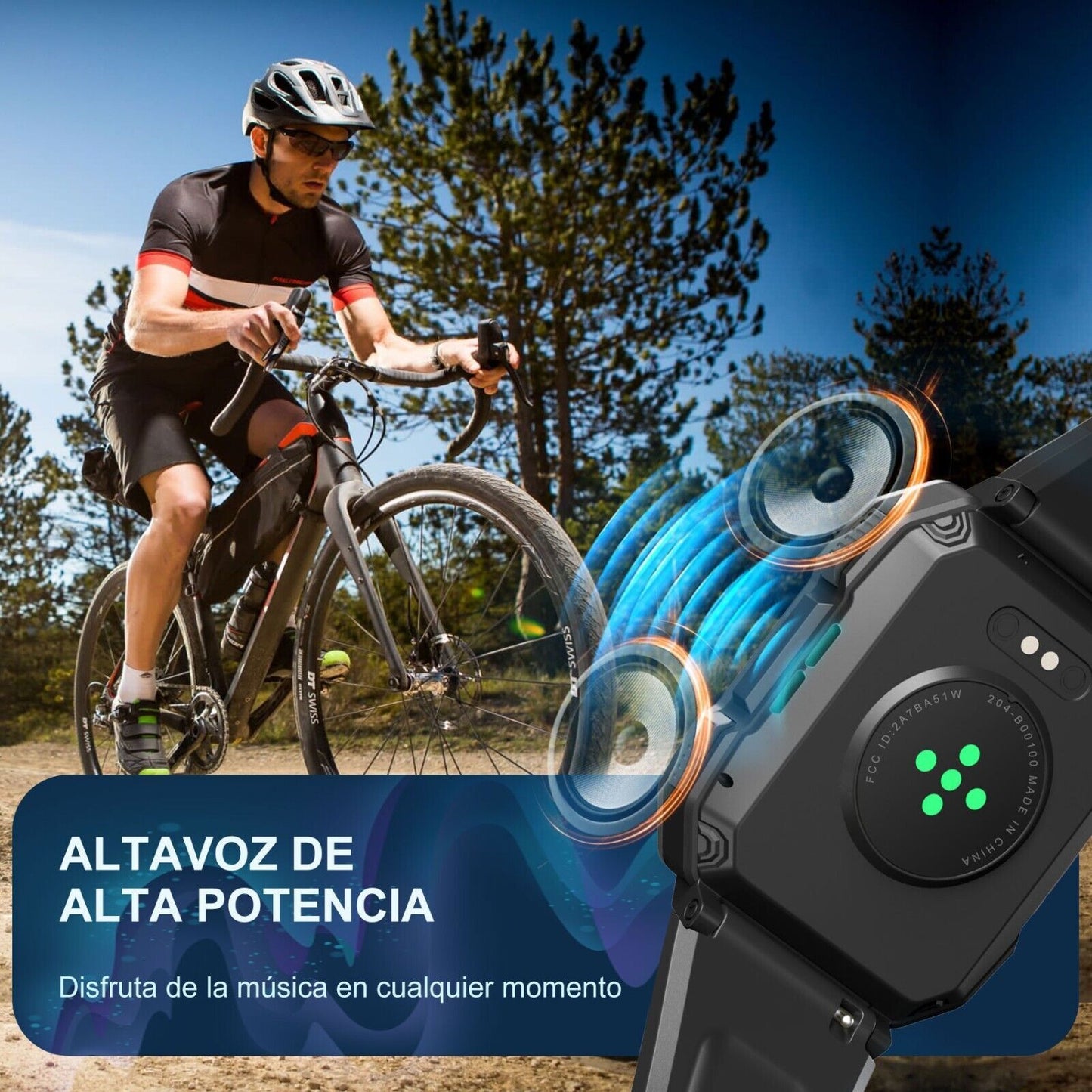 Military Rugged Smart Watch for Men with Bluetooth Call(Answer/Make Call) Gift