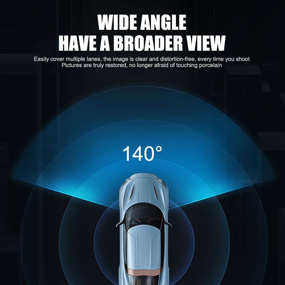 Front and Rear 4K Dash Cam View 120° Car Camera Night Vision with Built in WiFi