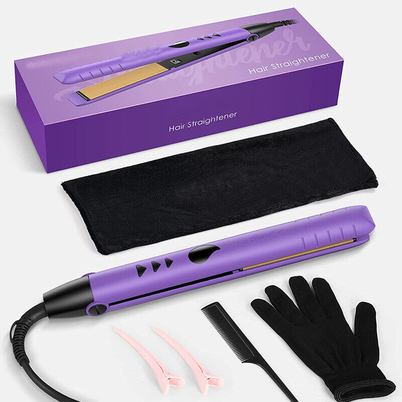 Hair Straightener Curler 2in1 Flat Iron Fast Heat Digital Straightening Irons UK