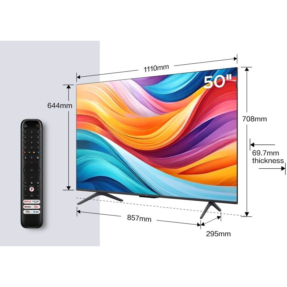 TCL 50C655K 50" C655K 4K QLED Ultra HD Smart Android TV