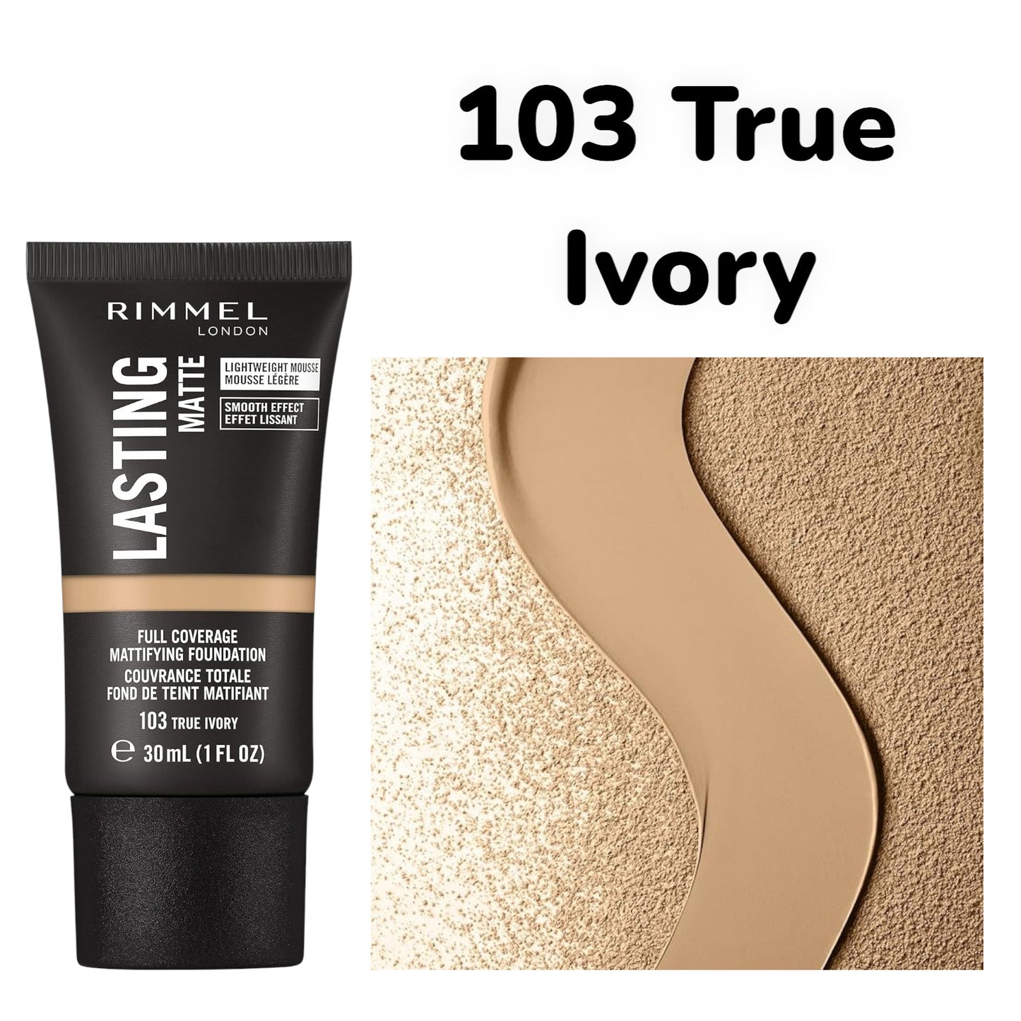 Rimmel Lasting Matte Full Coverage Mattifying Foundation 30ml Choose Your Shade