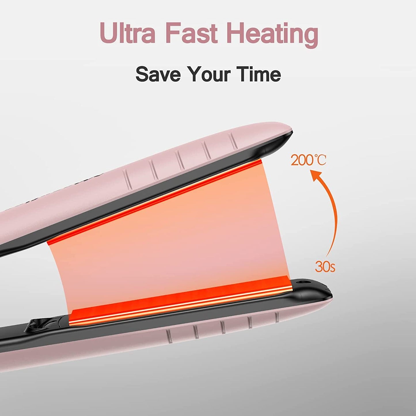 Hair Straightener Curler 2in1 Flat Iron Fast Heat Digital Straightening Irons UK