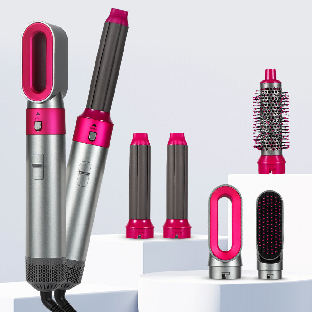 5 in 1 Professional Air Wrap Hair Styler Curler Straightner Hot Air Brush Hot UK