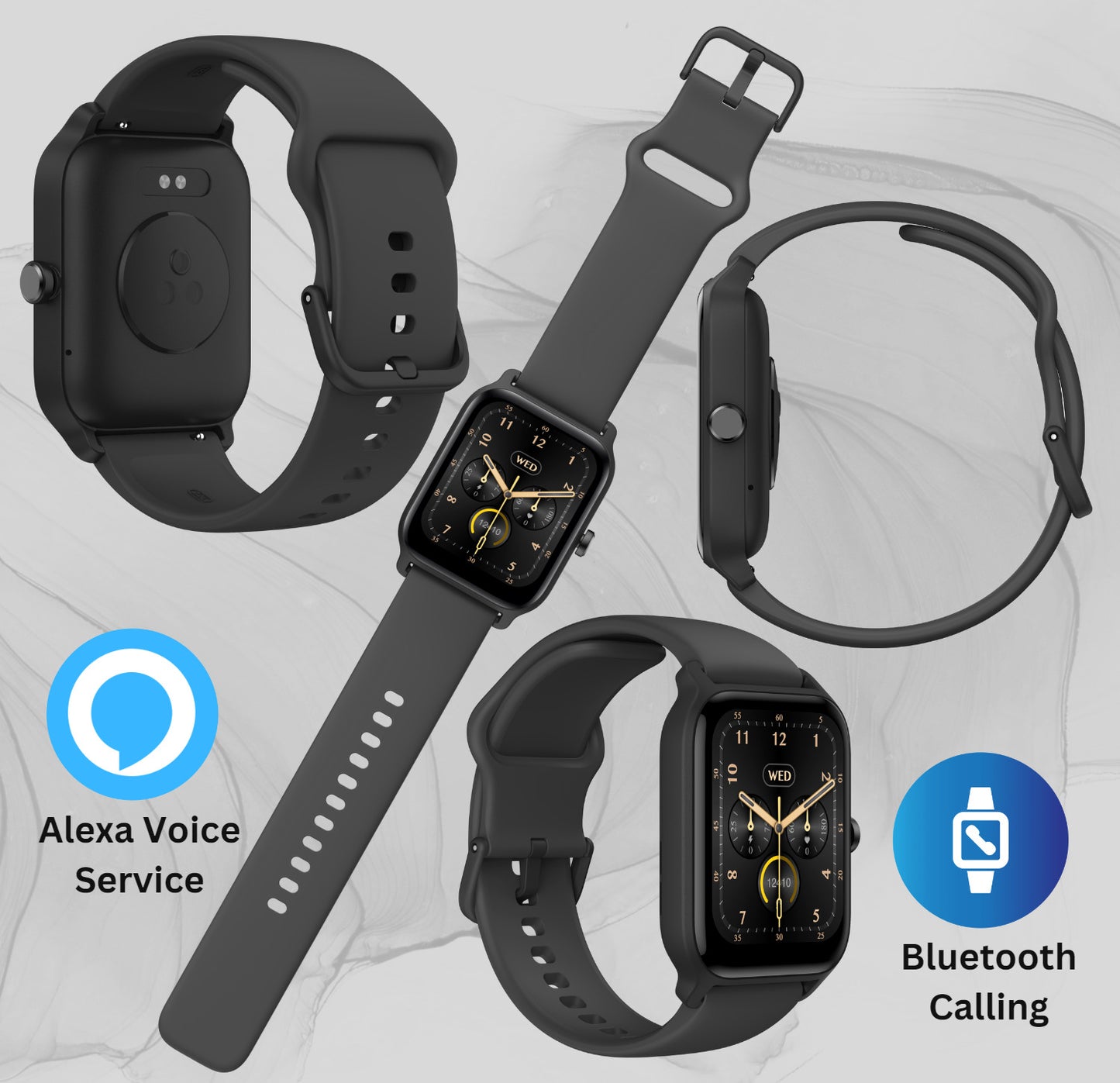 Alexa Smart Watch Men Make Calls Bluetooth Phone Call Watch For IPhone Samsung