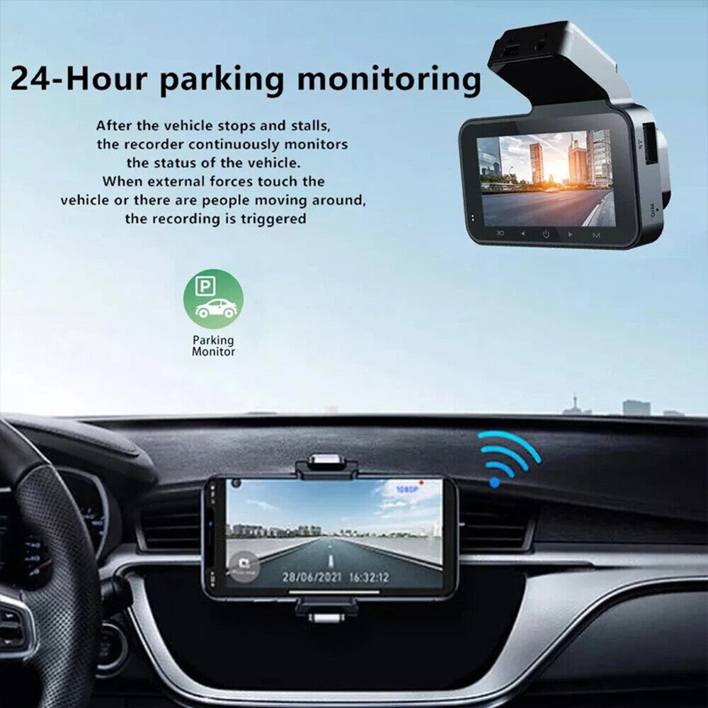 Car Camera Recorder WIFI Dual Front and Rear HD 1080P Dash Cam Night Vision NEW