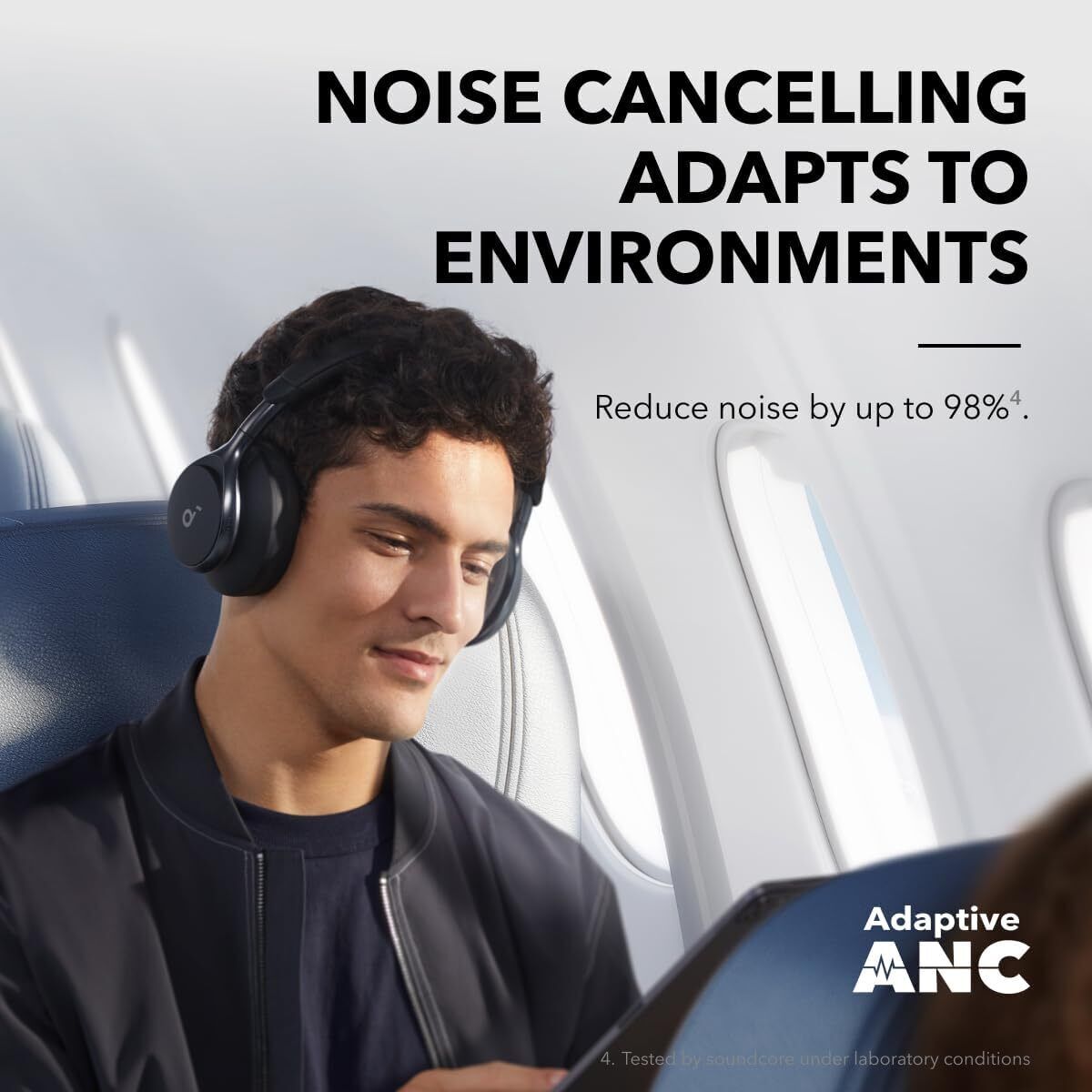 soundcore by Anker Space One Adaptive ANC Headphones Hi-Res Wireless Bluetooth