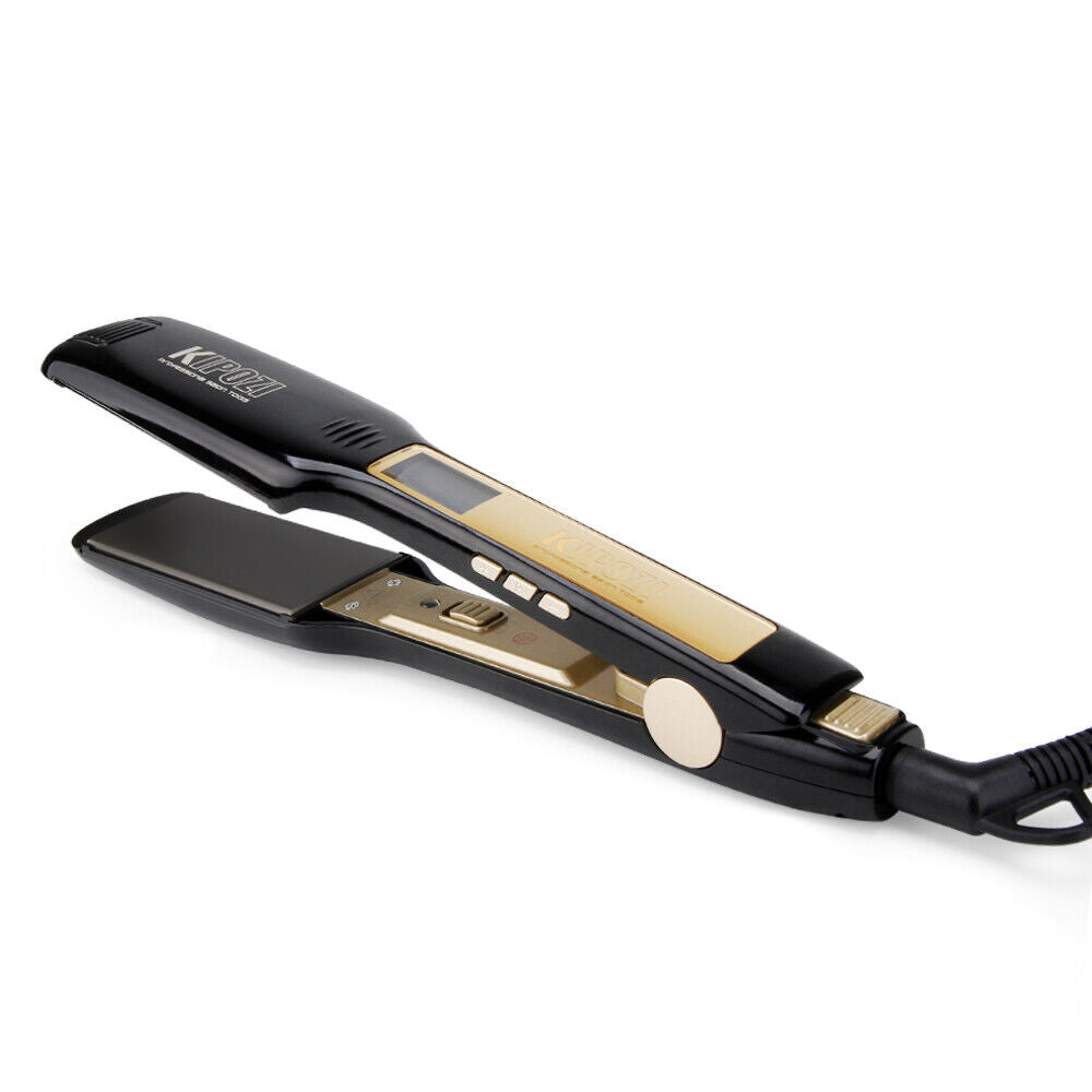KIPOZI Pro 2 In1 Hair Straighteners Travel 230C Digital Display 30S Instant Heat
