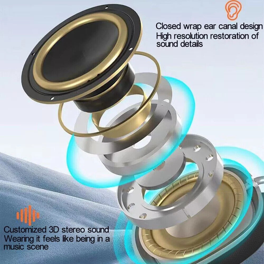 Wireless Bluetooth Headphones with Noise Cancelling Over-Ear Earphones 5.3 UK