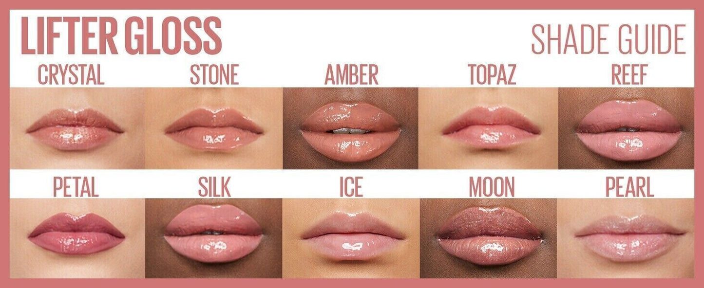 Maybelline Lifter Gloss Plumping with Hyaluronic Acid - Select Your Shade - New
