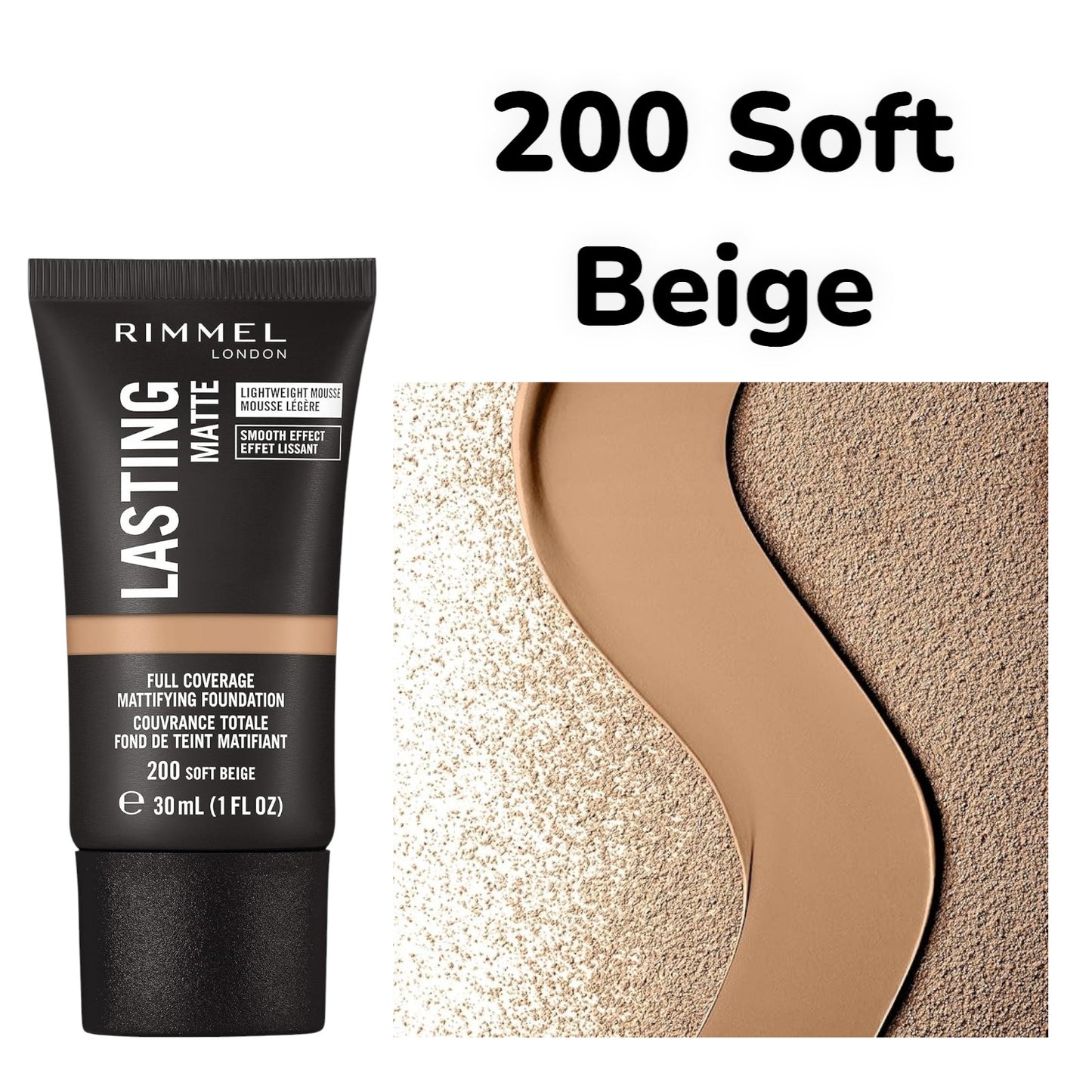 Rimmel Lasting Matte Full Coverage Mattifying Foundation 30ml Choose Your Shade