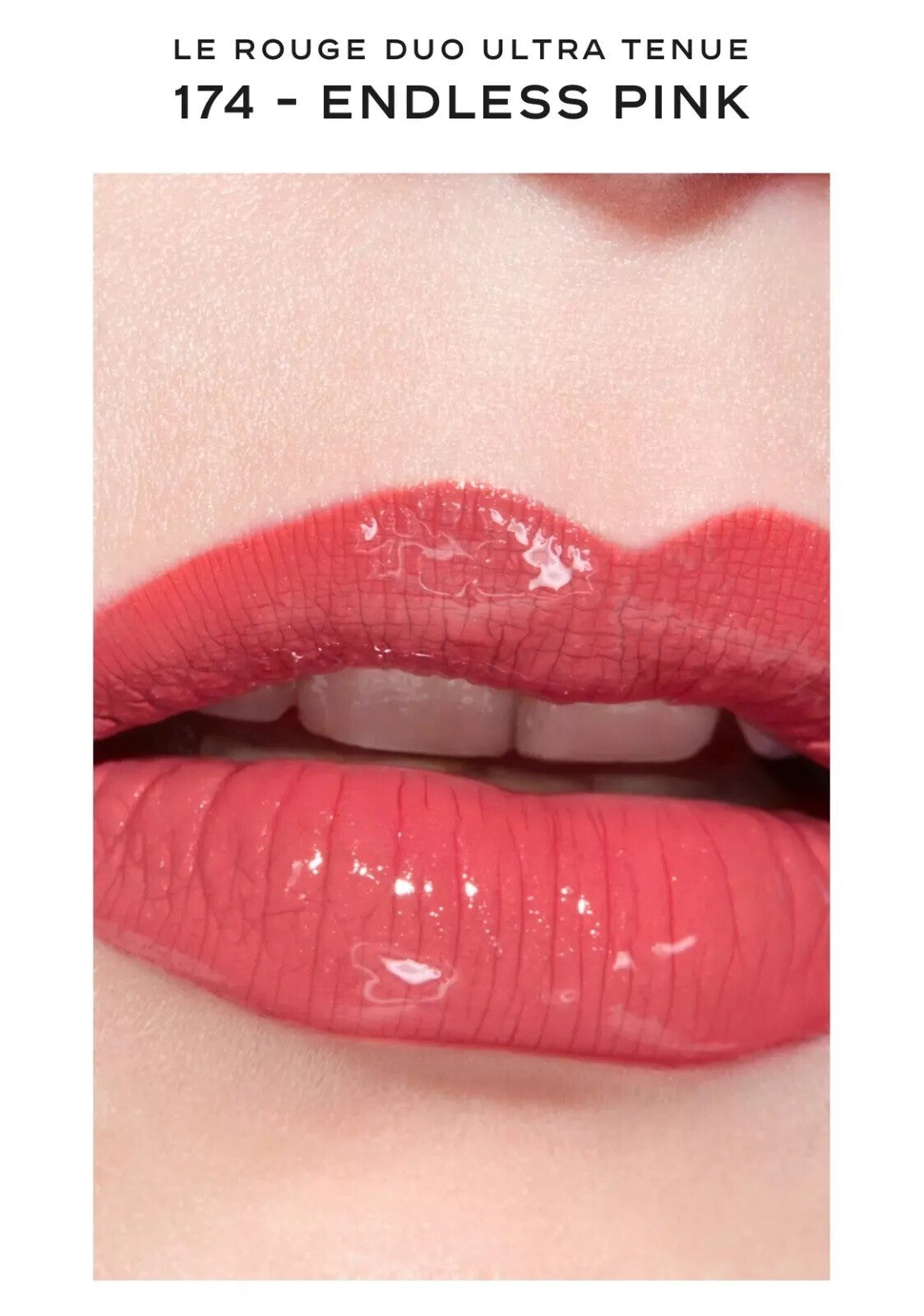 CHANEL Lip Colour LE ROUGE DUO ULTRA TENUE glossy lipstick- Endless Pink 174