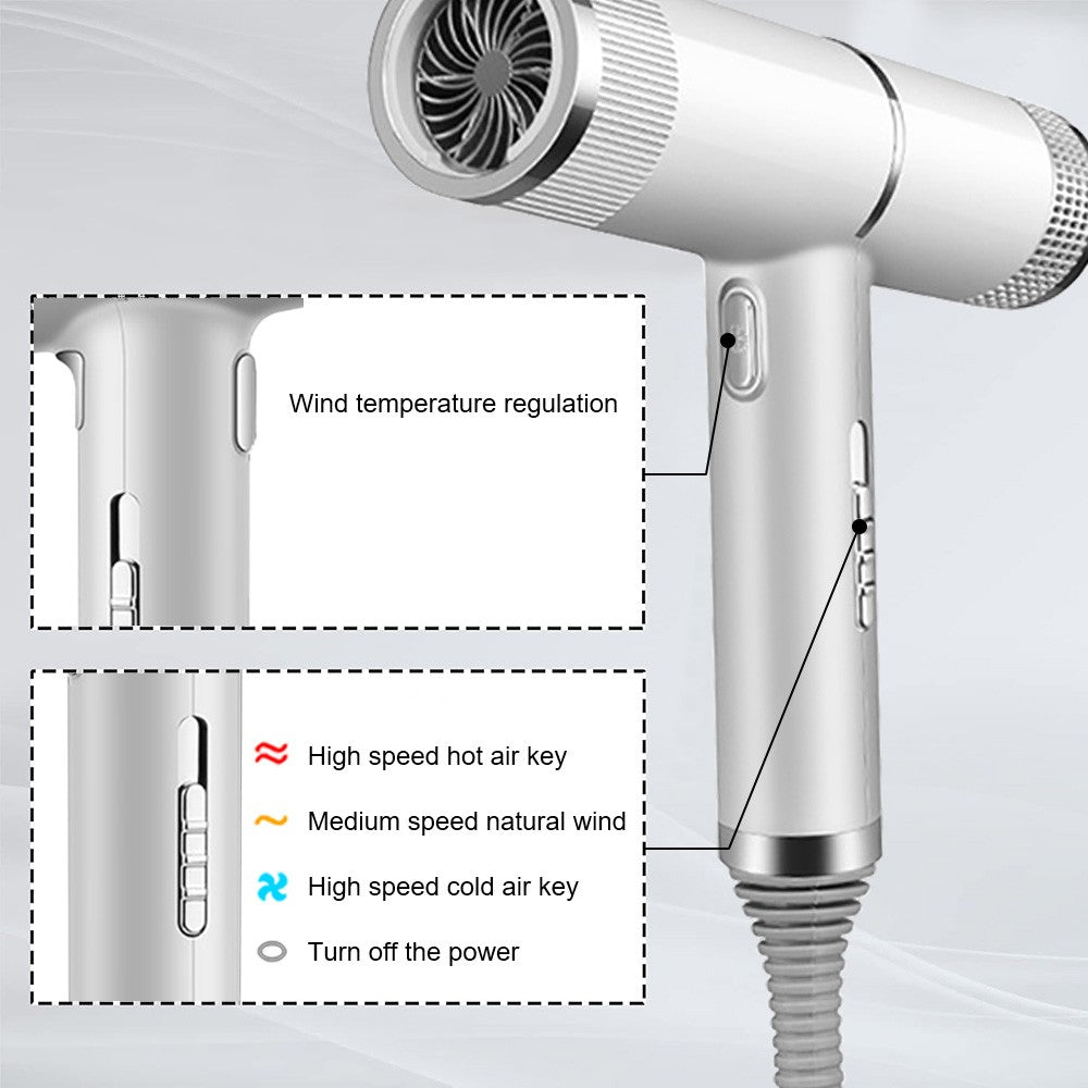 Professional Hair Dryer Fast Drying Ionic Hairdryer with Diffuser Hairdrye 2000W