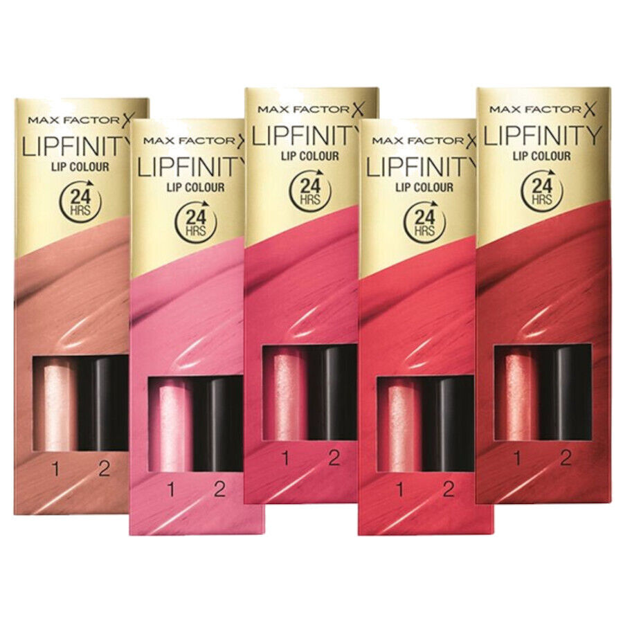 Max Factor Lipfinity 24HR Lip Colour Lipstick - Select Your Shade - Brand New