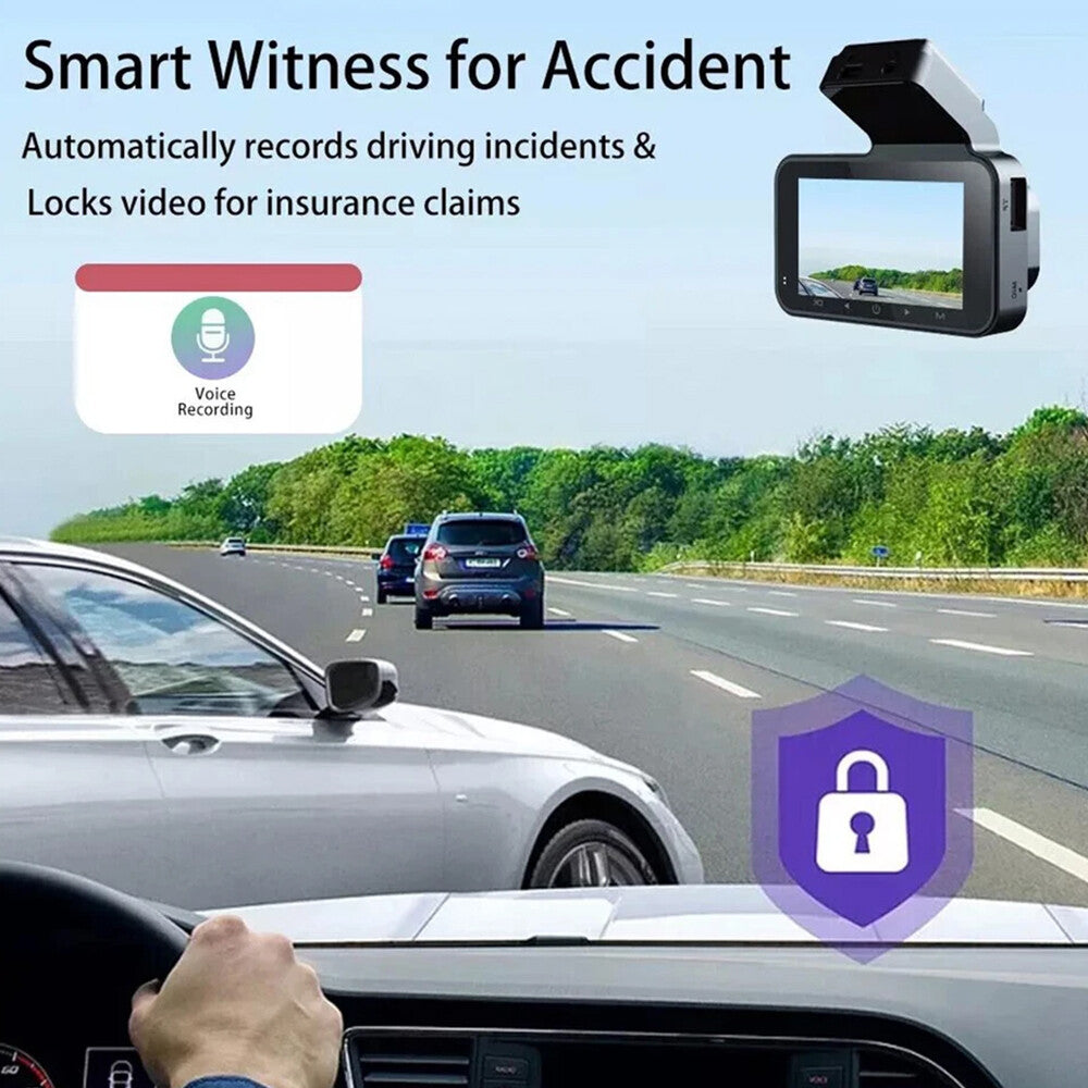 Car Camera Recorder WIFI Dual Front and Rear HD 1080P Dash Cam Night Vision NEW