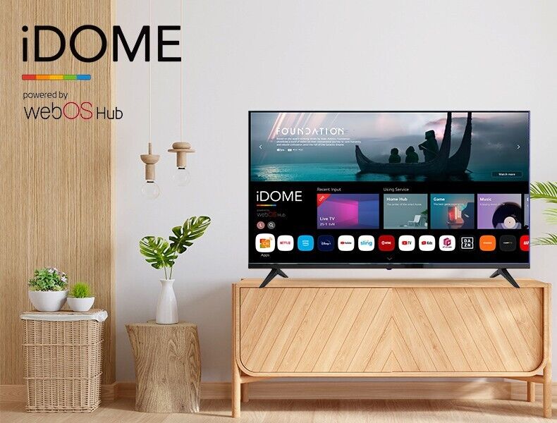 iDOME 32 Inch Smart WebOS TV WiFi Freeview HD Ready Frameless 2HDMI 2USB 220V UK