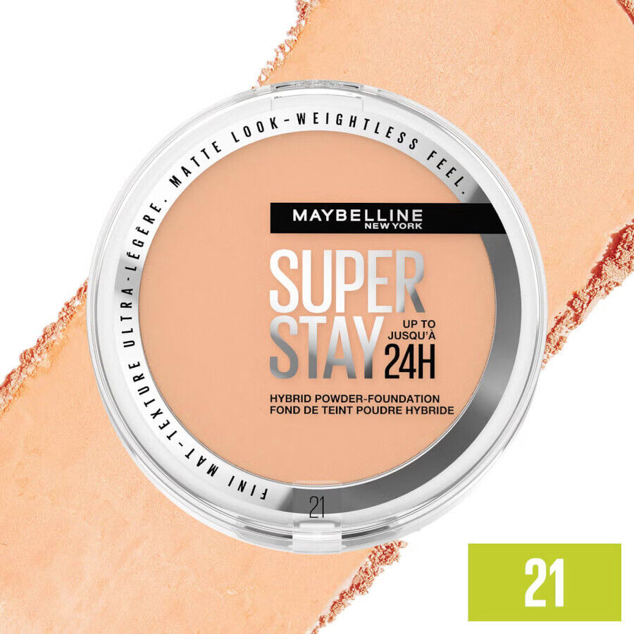 Maybelline Super Stay 24H Hybrid Powder Foundation 9g - Select Your Shade - New