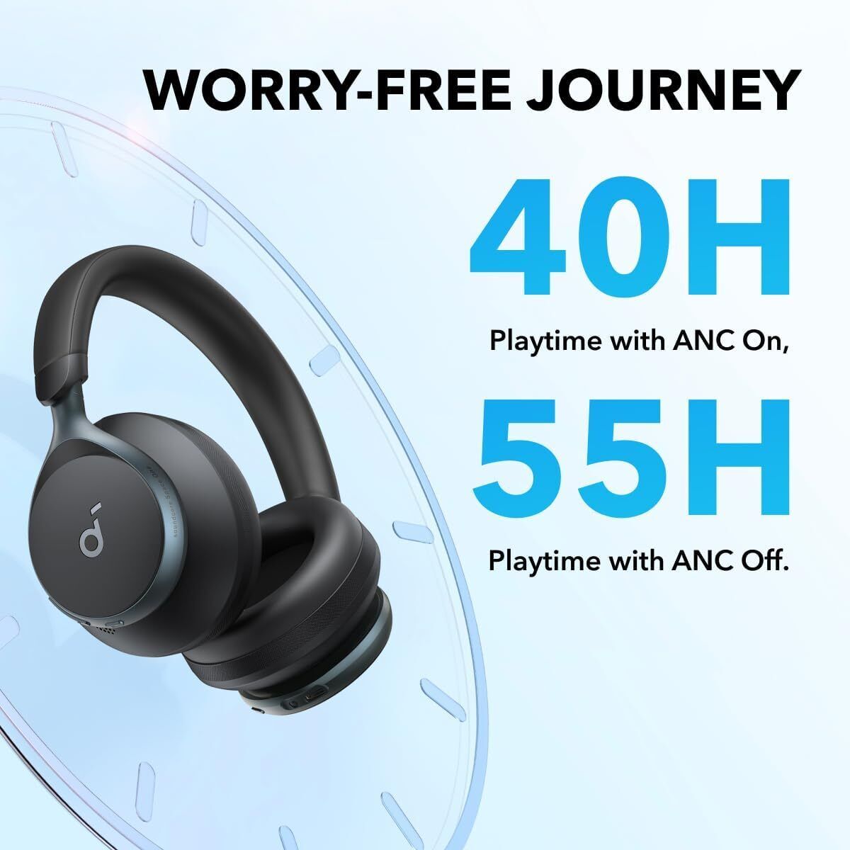 soundcore by Anker Space One Adaptive ANC Headphones Hi-Res Wireless Bluetooth