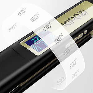 KIPOZI Pro 2 In1 Hair Straighteners Travel 230C Digital Display 30S Instant Heat
