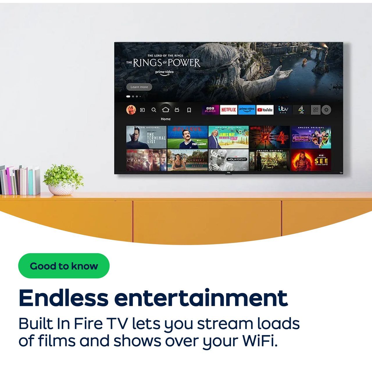 TCL 40SF540K 40 Inch LED Full HD Smart TV Bluetooth WiFi