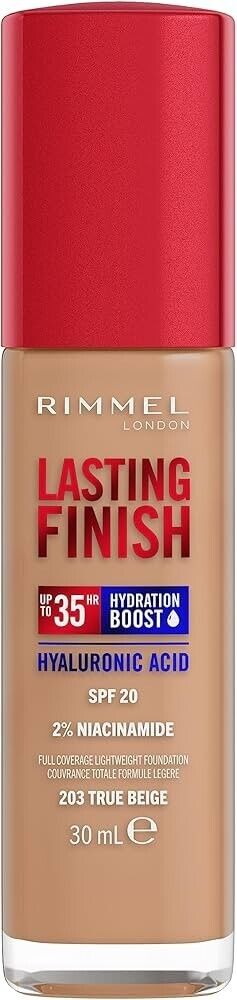 Rimmel London Lasting Finish 25HR Full Coverage Foundation 30ml- Choose Shade