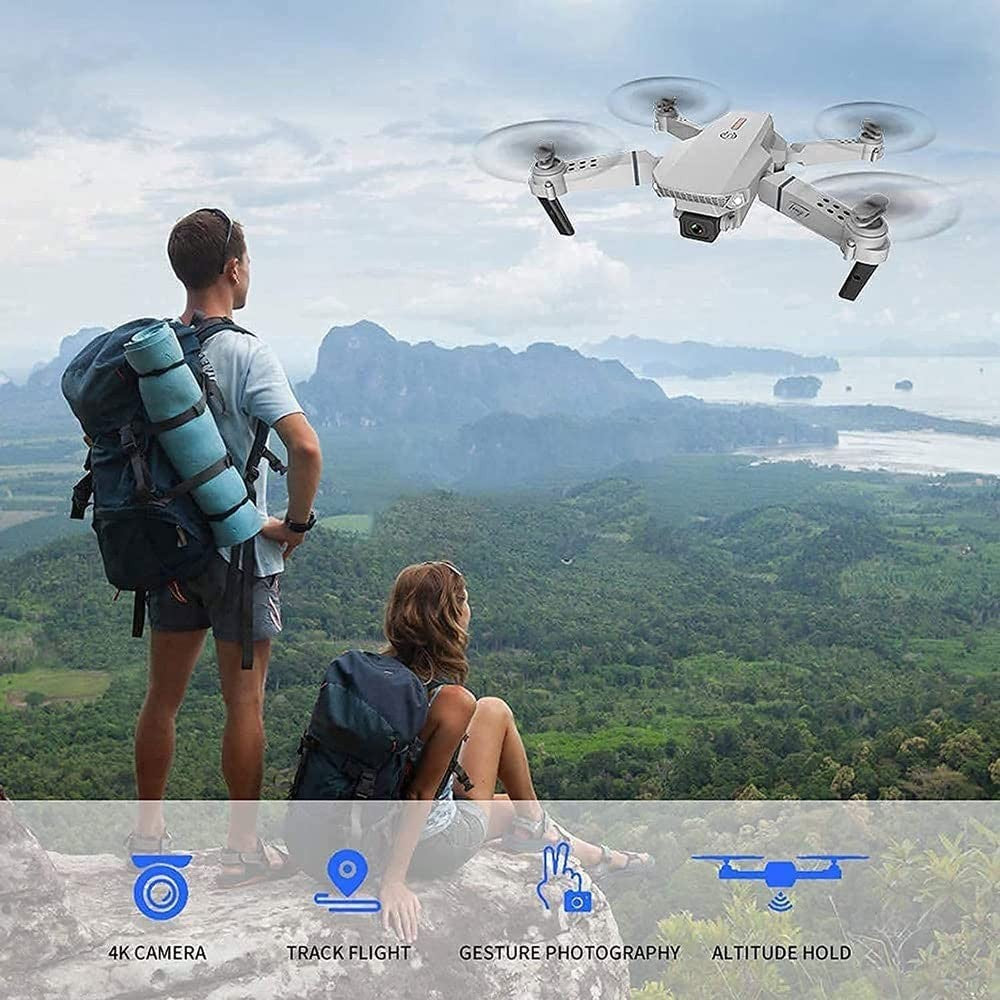 4K HD Drone X Pro Selfie Camera WIFI FPV Foldable RC Quadcopter 3 Batteries