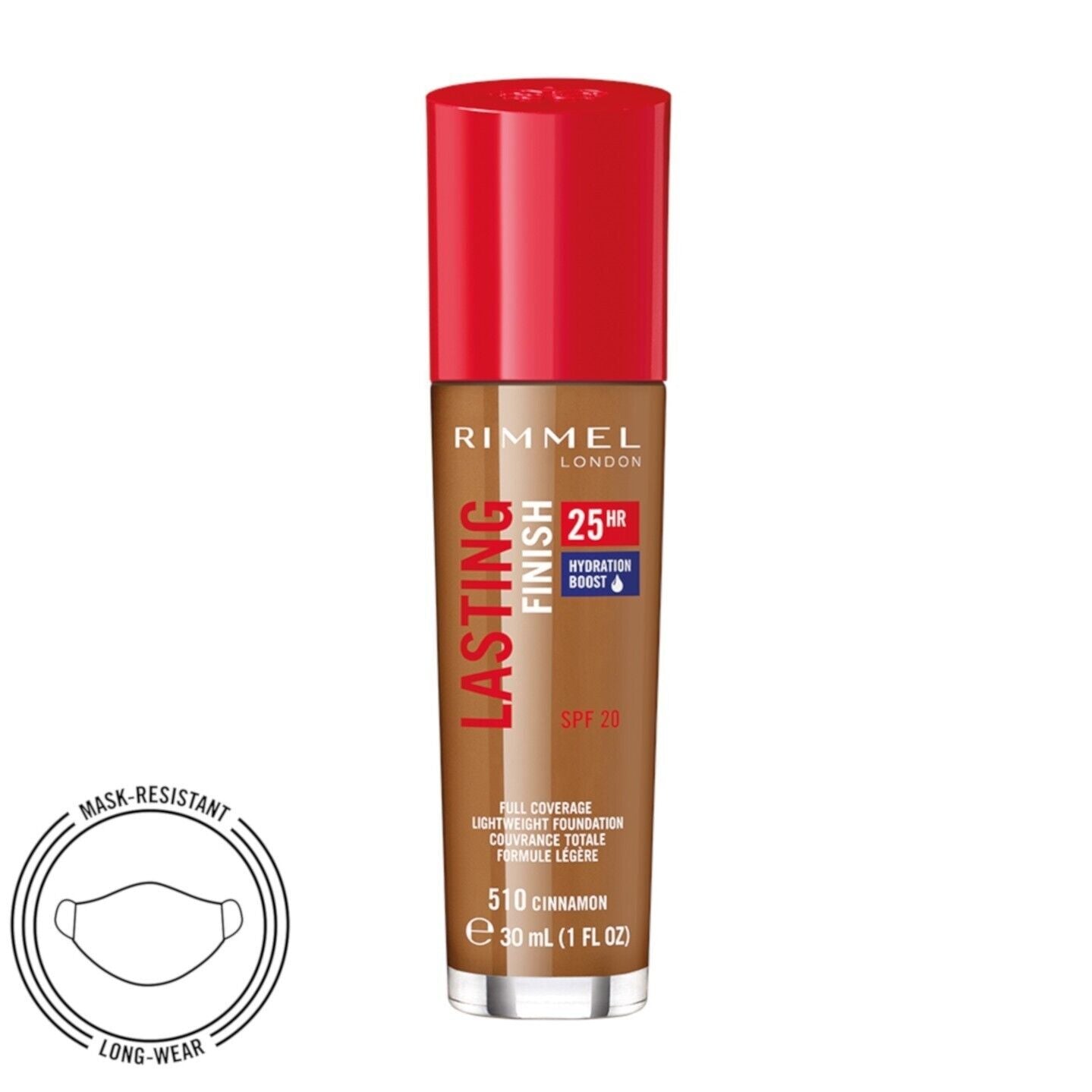 Rimmel London Lasting Finish 25HR Full Coverage Foundation 30ml- Choose Shade