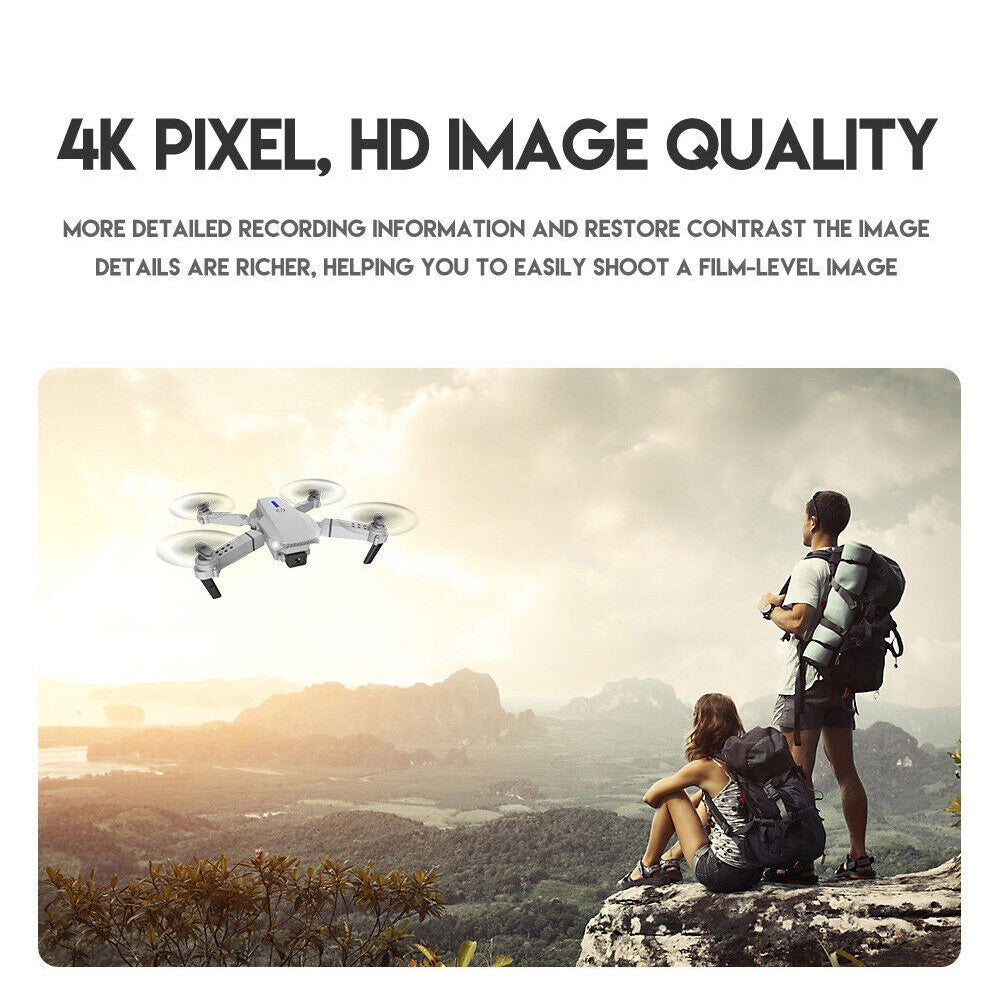 3 Batteries Drone X Pro 4K HD Selfie Camera WIFI FPV GPS Foldable RC Quadcopter