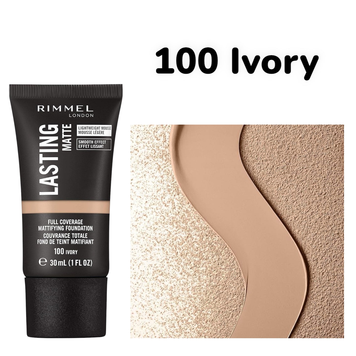 Rimmel Lasting Matte Full Coverage Mattifying Foundation 30ml Choose Your Shade