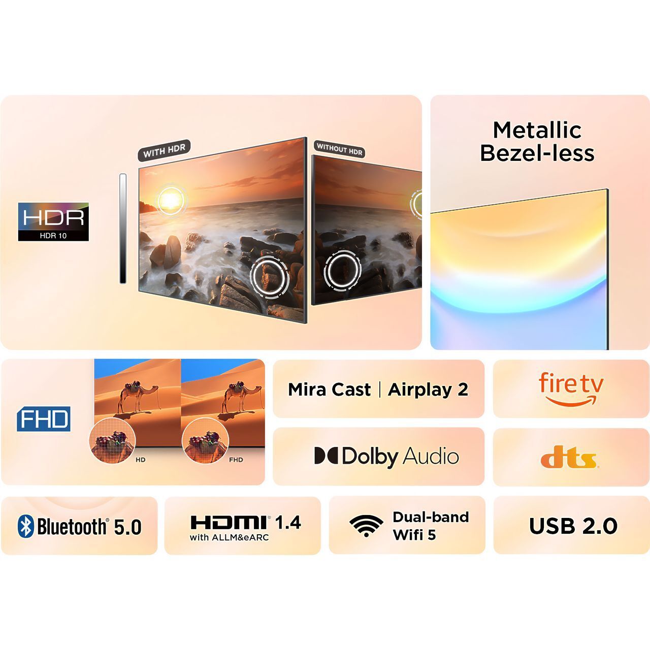 TCL 32SF540K 32 Inch LED Full HD Smart TV Bluetooth WiFi