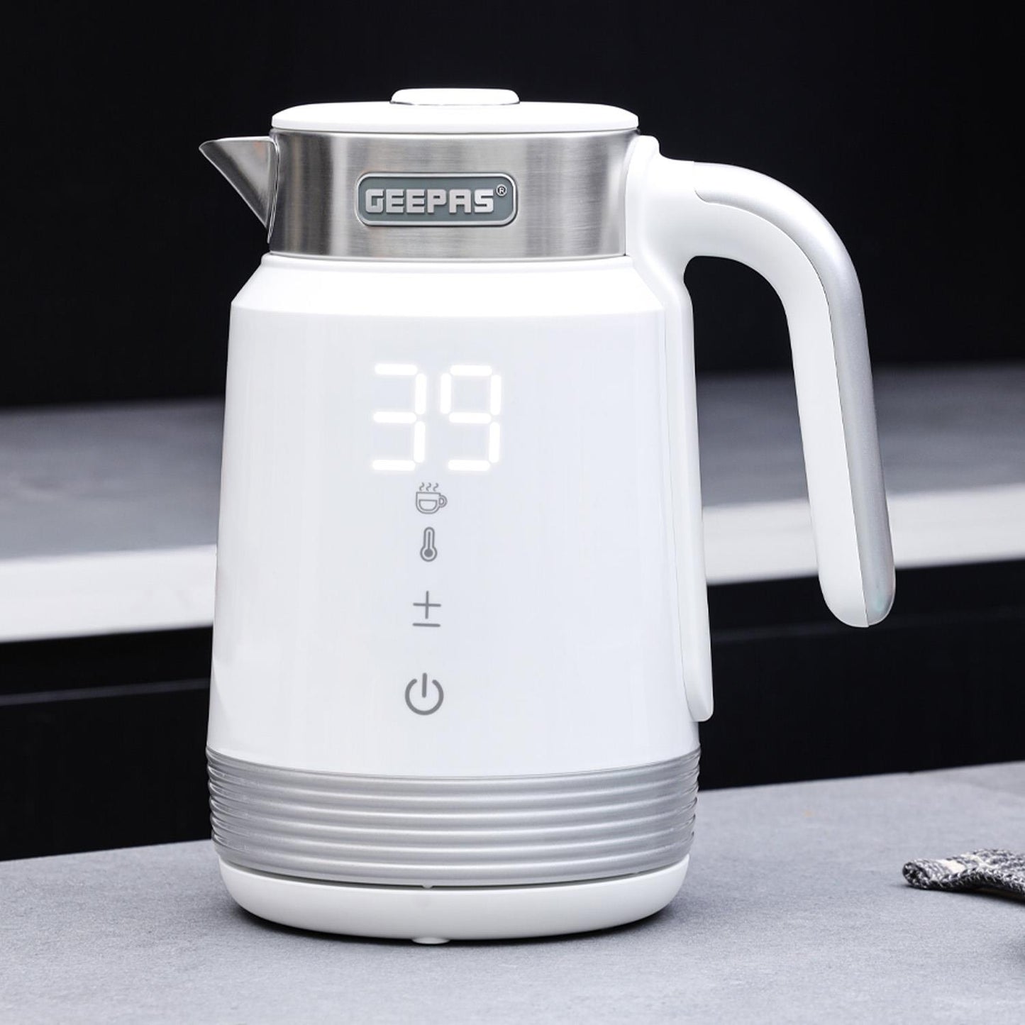 GEEPAS 1.7L Smart Stainless-Steel Digital Kettle Alexa Google Voice 2200W