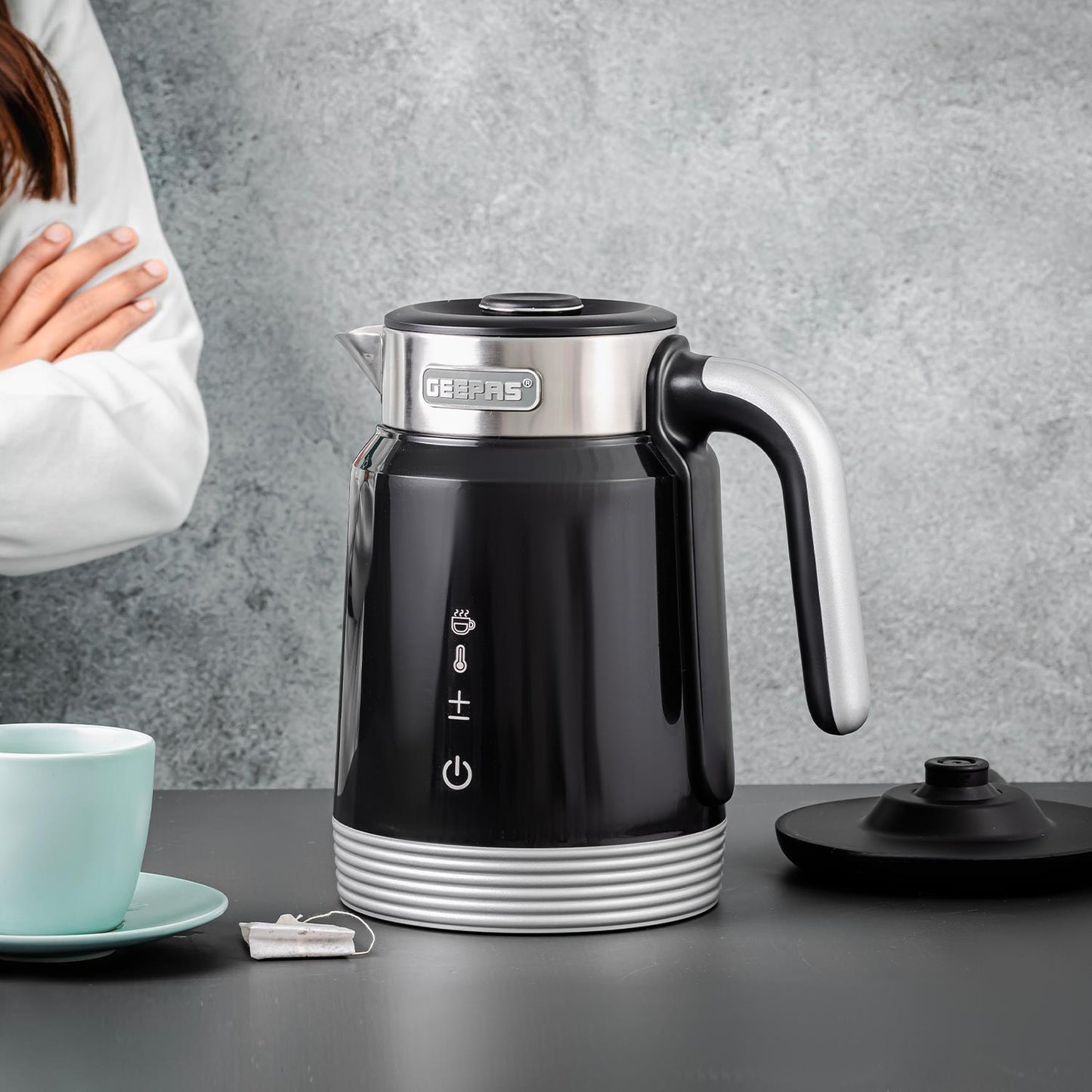GEEPAS 1.7L Smart Stainless-Steel Digital Kettle Alexa Google Voice 2200W