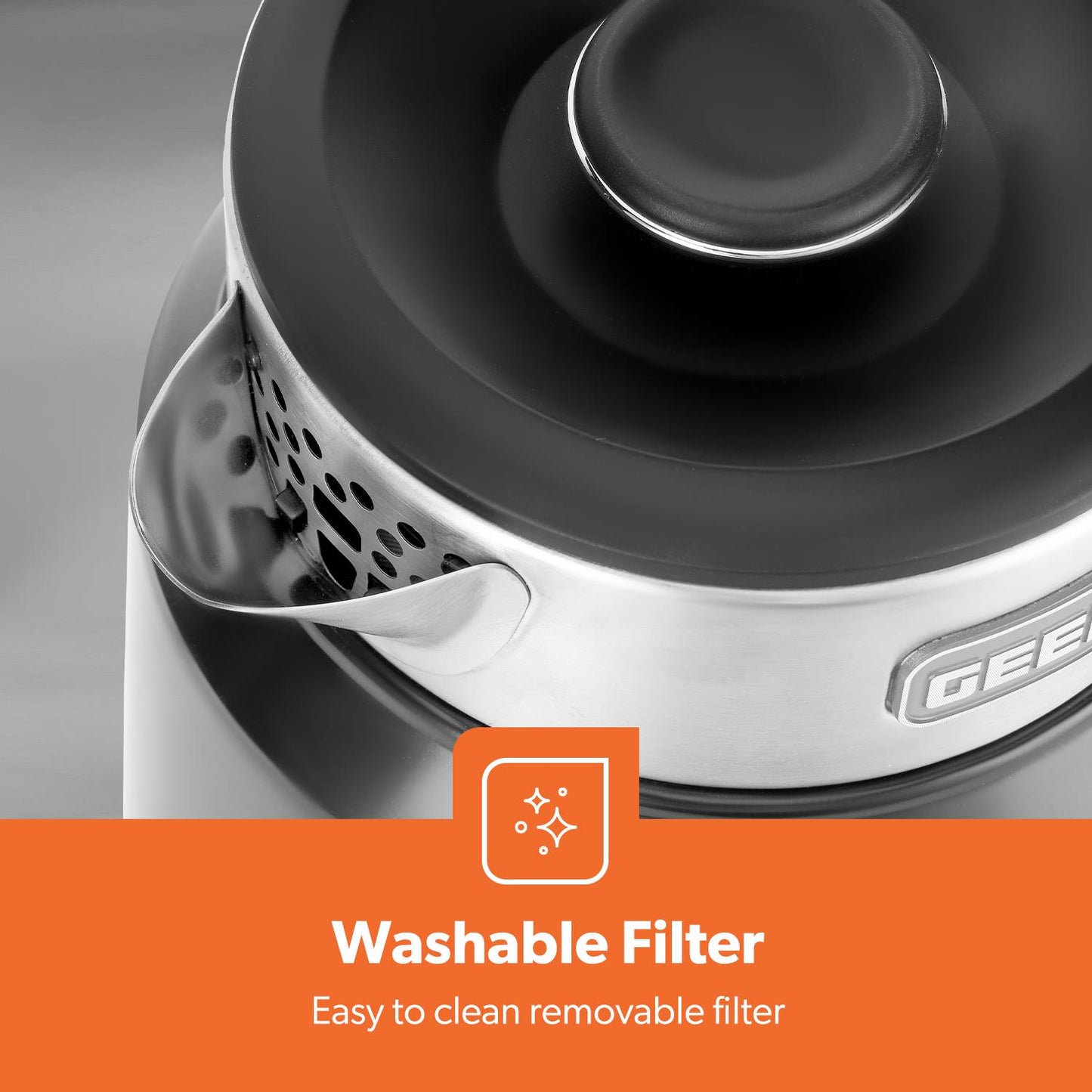 GEEPAS 1.7L Smart Stainless-Steel Digital Kettle Alexa Google Voice 2200W