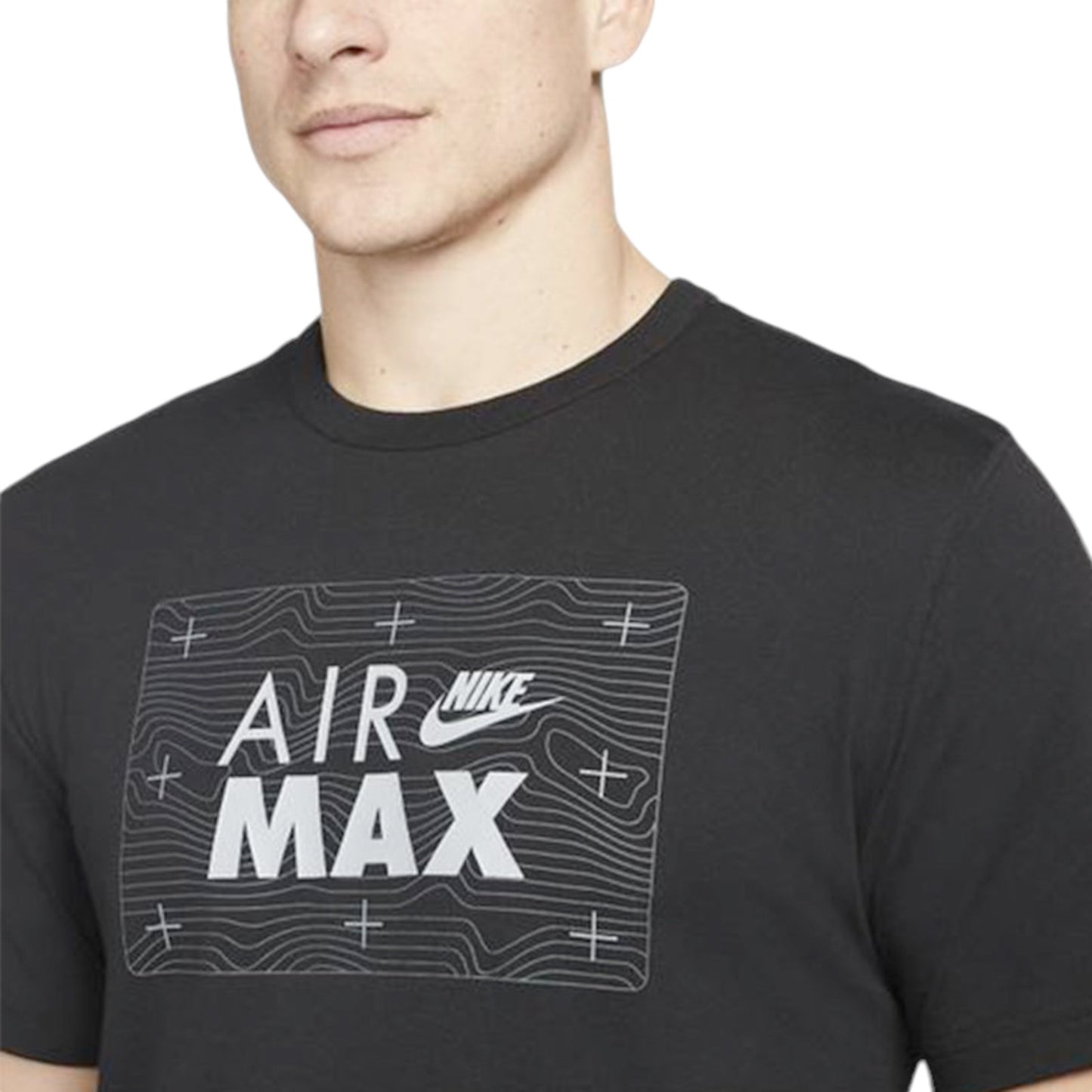 NIKE AIR MAX Mens T Shirt Short Sleeve Crew Neck Regular Fit Casual Cotton Tee