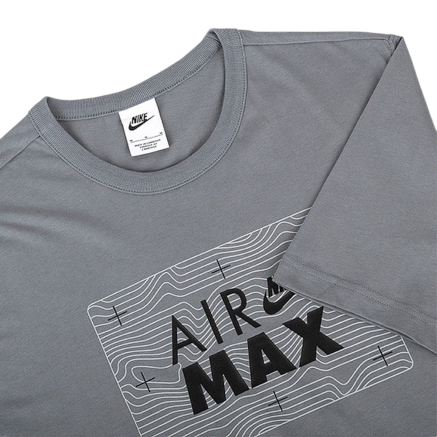 NIKE AIR MAX Mens T Shirt Short Sleeve Crew Neck Regular Fit Casual Cotton Tee