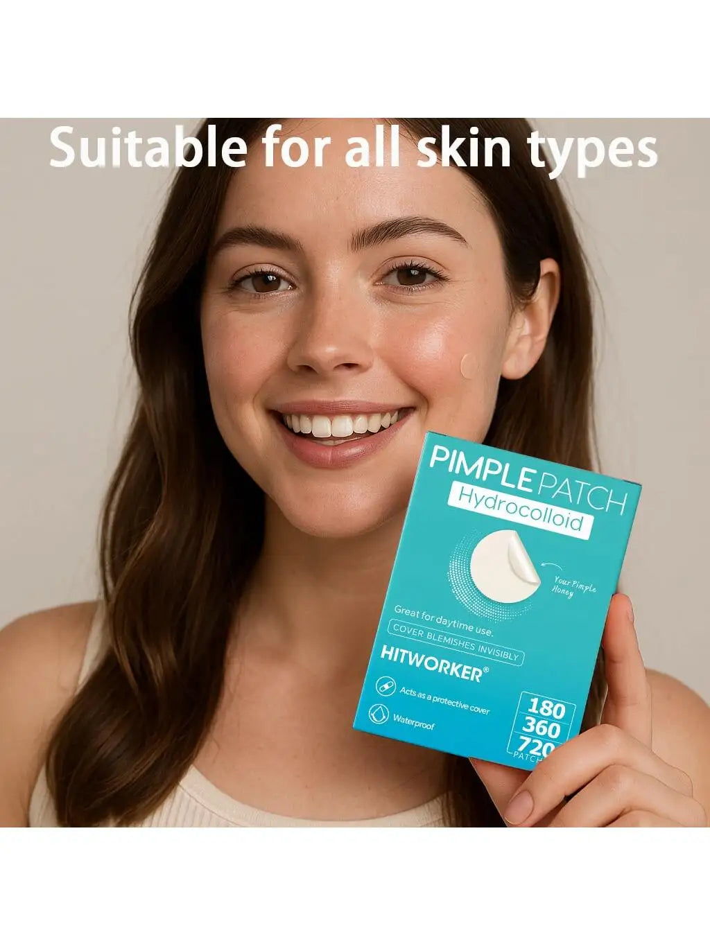 180/360/720 patches/box of hydrogel acne patches can effectively cover acne patches, suitable for both men and women