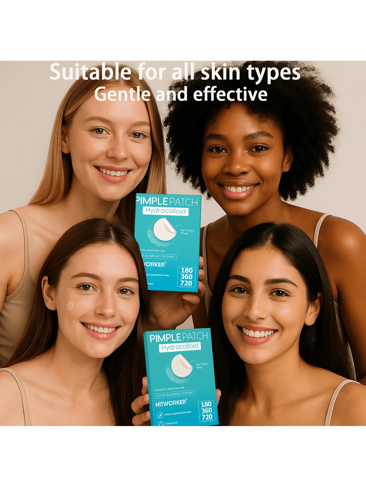 180/360/720 patches/box of hydrogel acne patches can effectively cover acne patches, suitable for both men and women