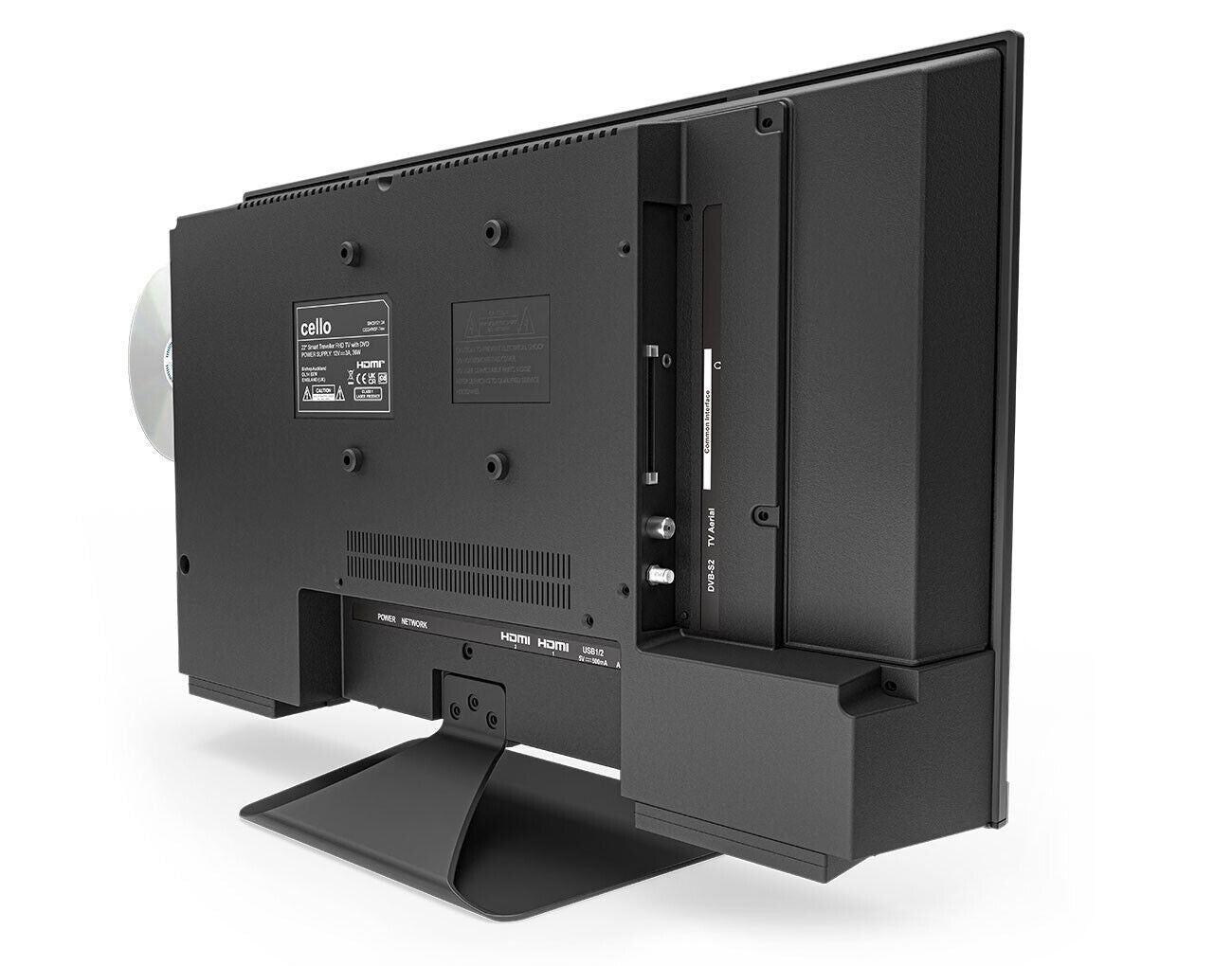Cello 24 inch Smart TV DVD Player Frameless  HDMI USB & SAT SMALL TV BIG SPEC