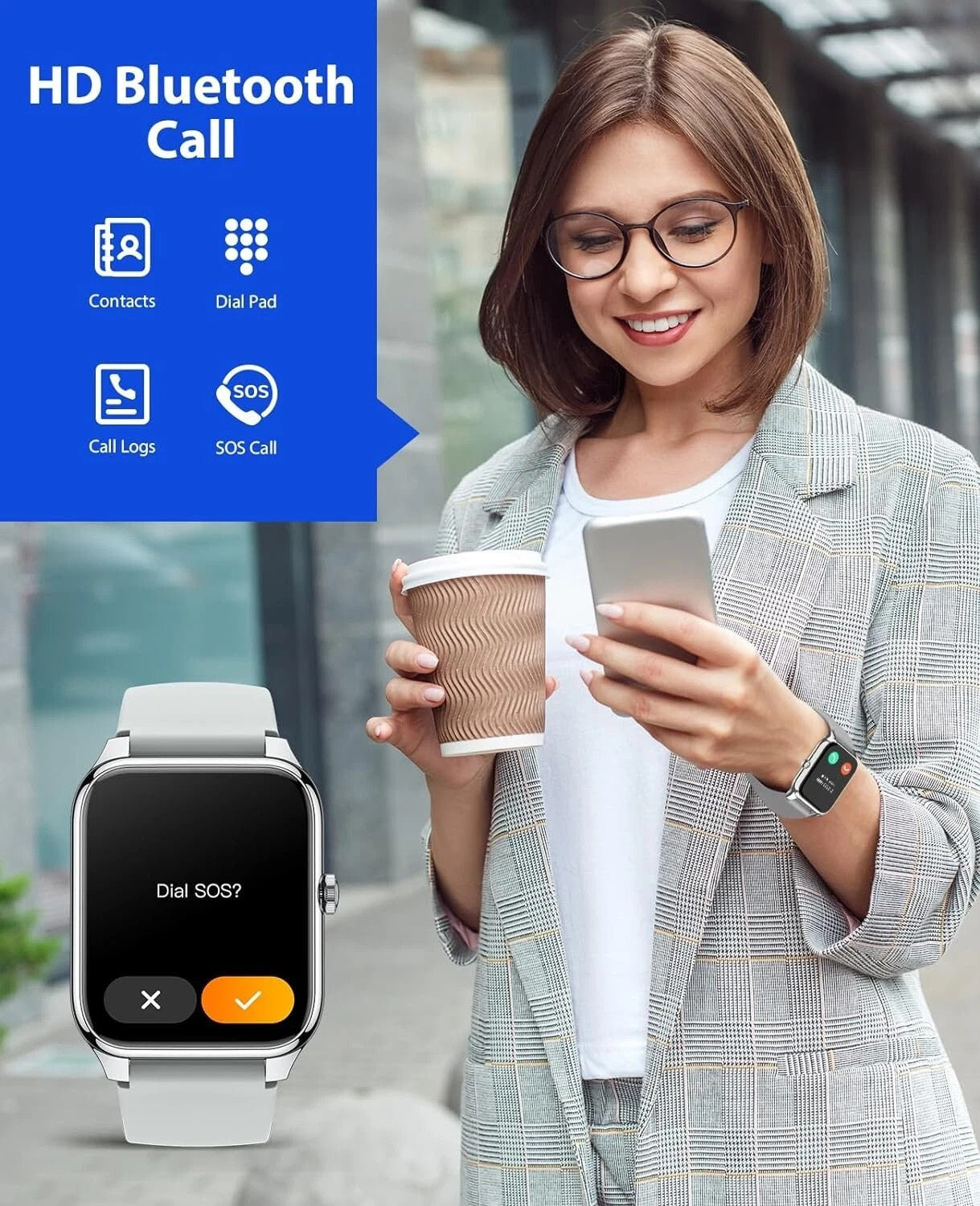 Smart Watch Men Women Fitness Tracker Blood Pressure Heart Rate Sport Watches UK