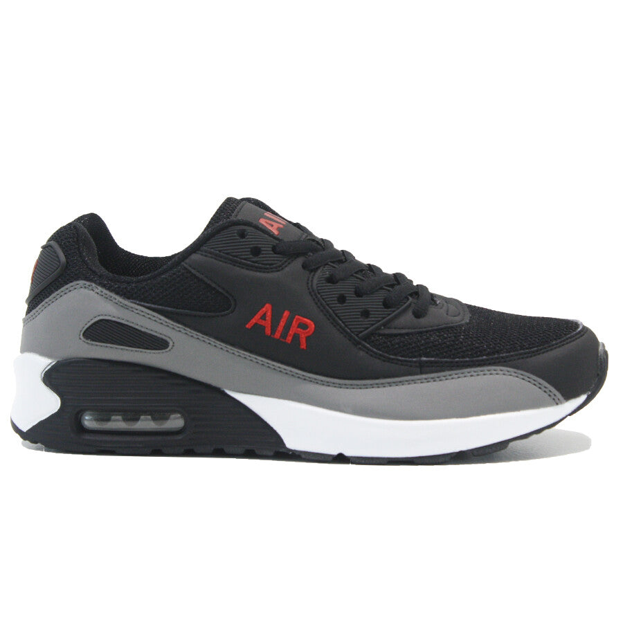 MENS SHOCK ABSORBING RUNNING TRAINERS CASUAL LACE GYM WALKING SPORTS SHOES SIZE
