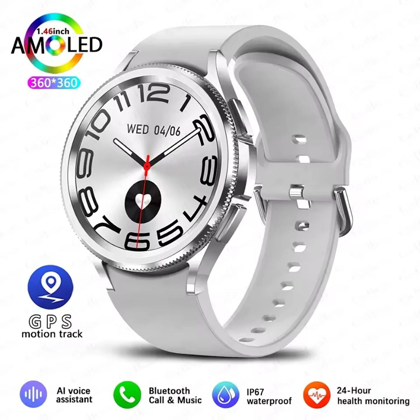Smartwatch For Samsung Galaxy 6 Men Women Gps Sports Best Quality