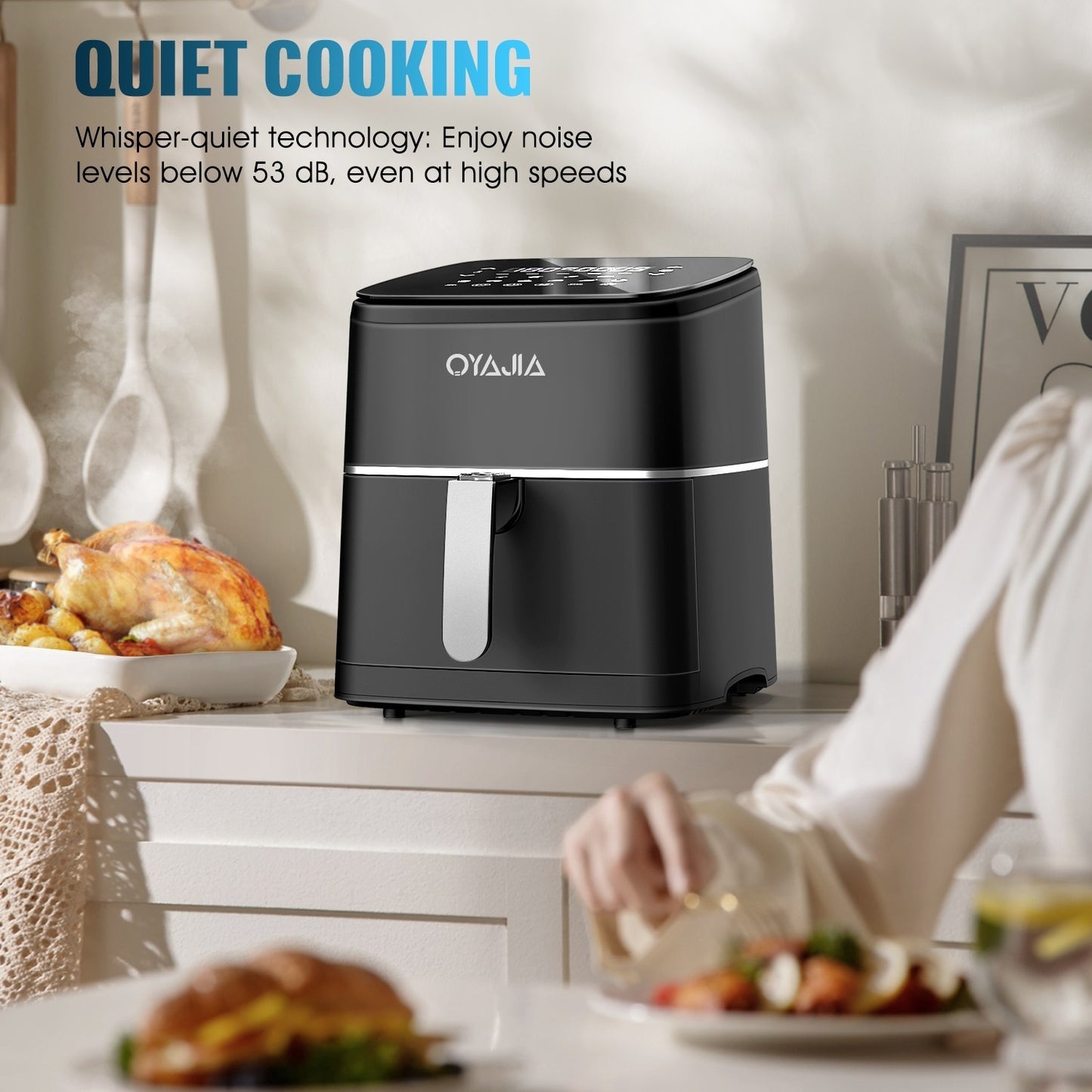 14L Air Fryer Digital Kitchen Oven Oil Free Low Fat Healthy Frying Cooker 1700W