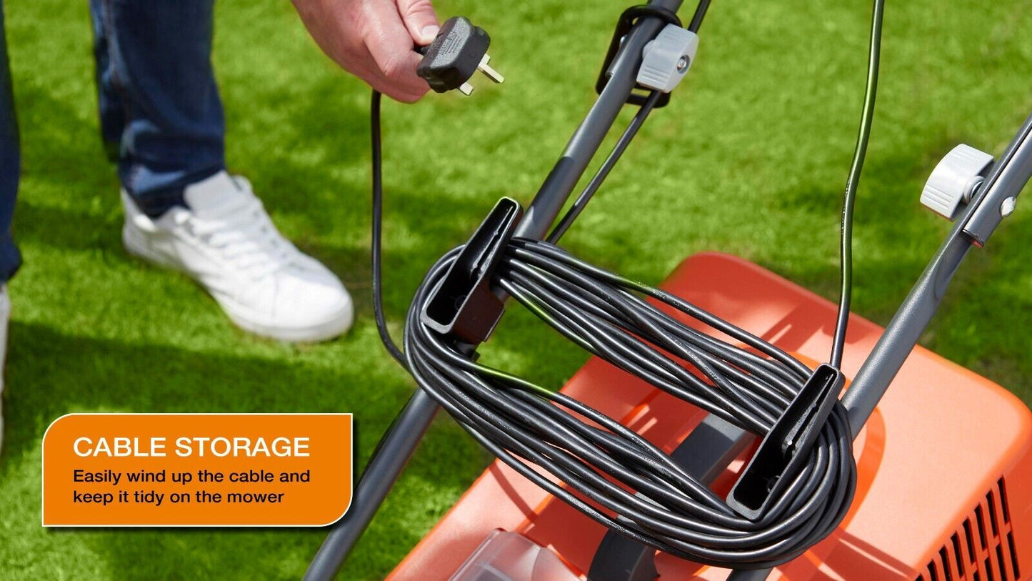 Flymo SimpliMow 320V Electric Wheeled Lawnmower - Silver Grade