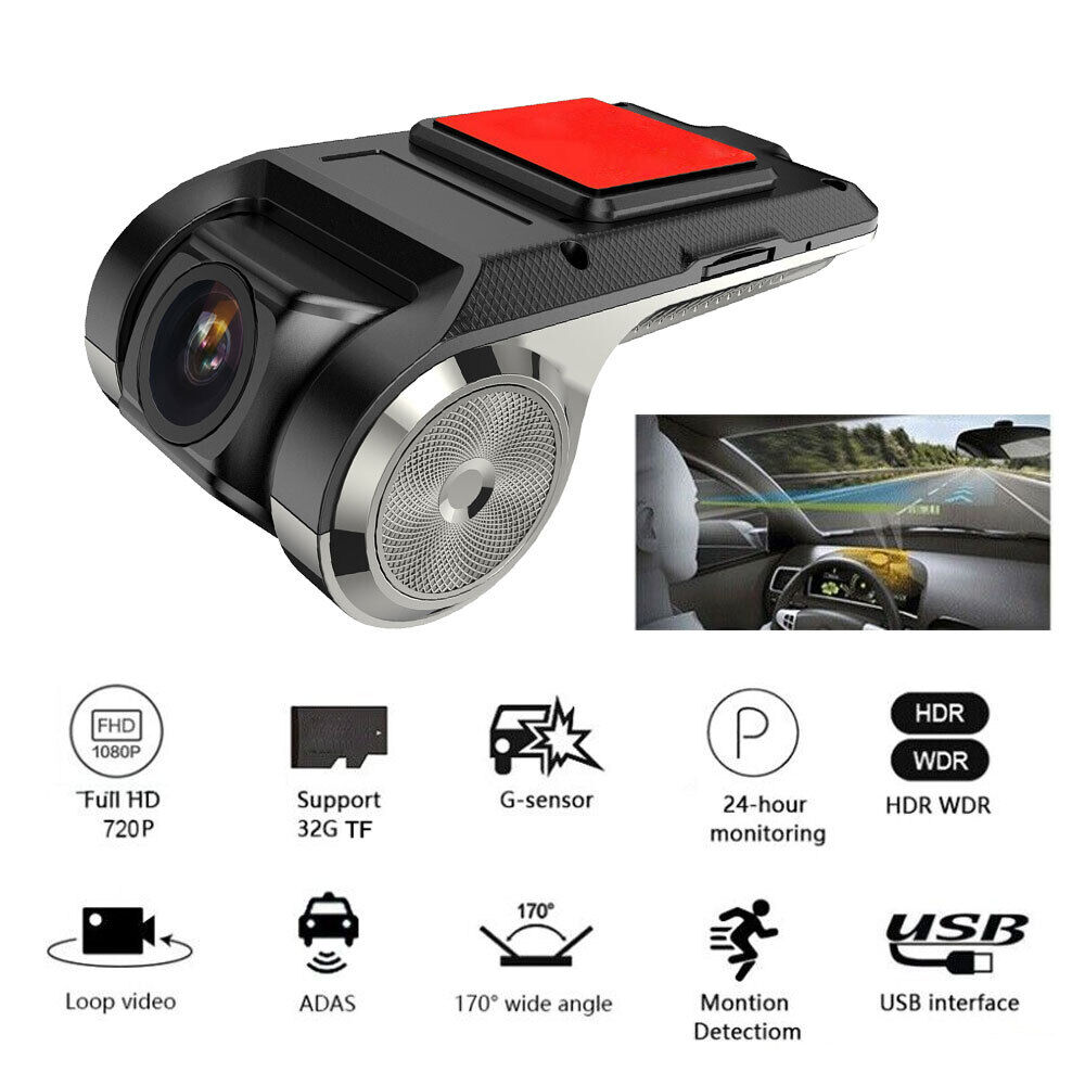 1080P Mini Hidden Car DVR Camera Dash Cam G-sensor Video Recorder Night Vision