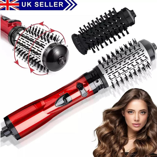 3in1 Hot Air Styler and Rotating Hair Dryer Brush Hair Straightener Curler Comb