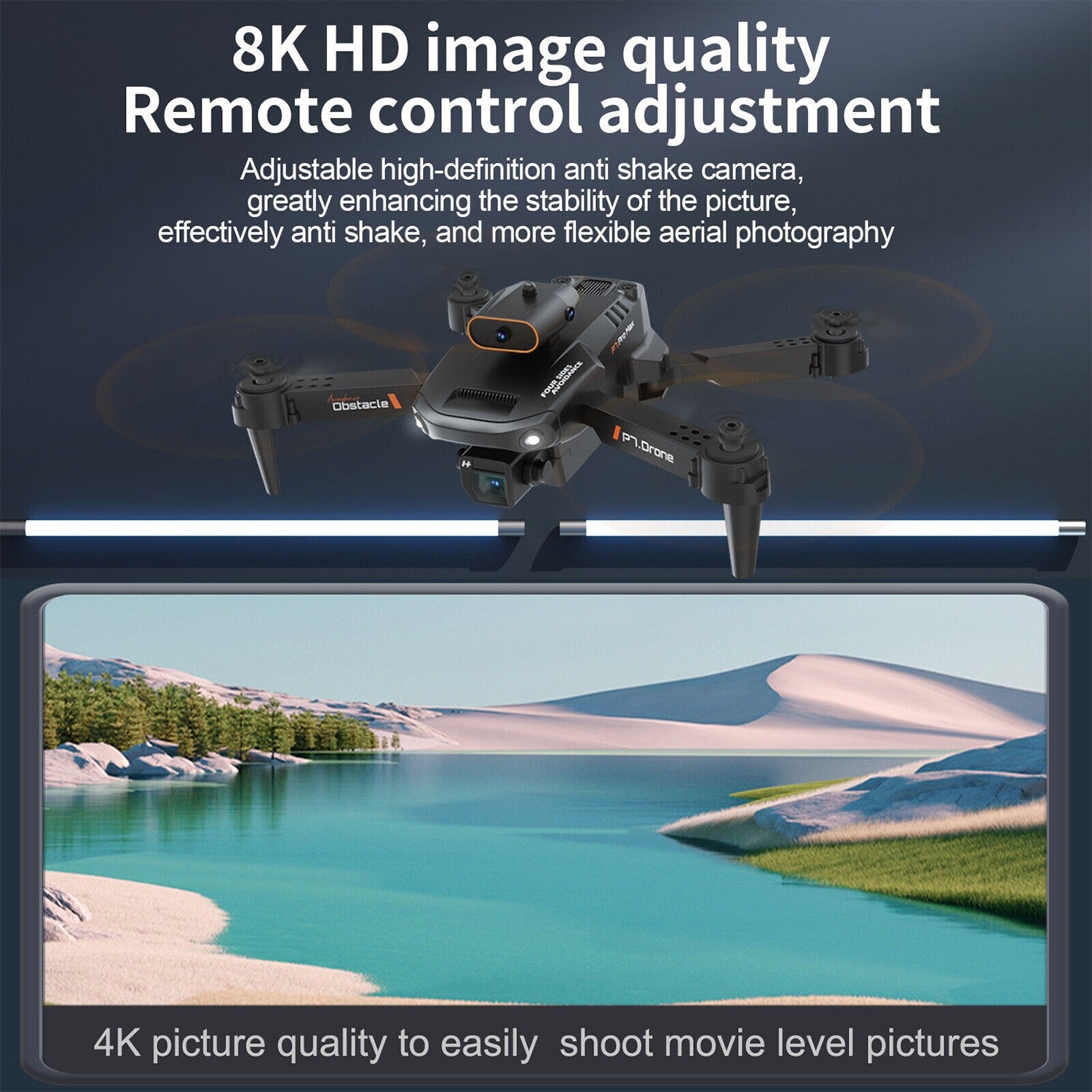 2025 Drone RC Drones Pro 4K HD Camera WIFI FPV Quadcopter Foldable Bag Gifts NEW