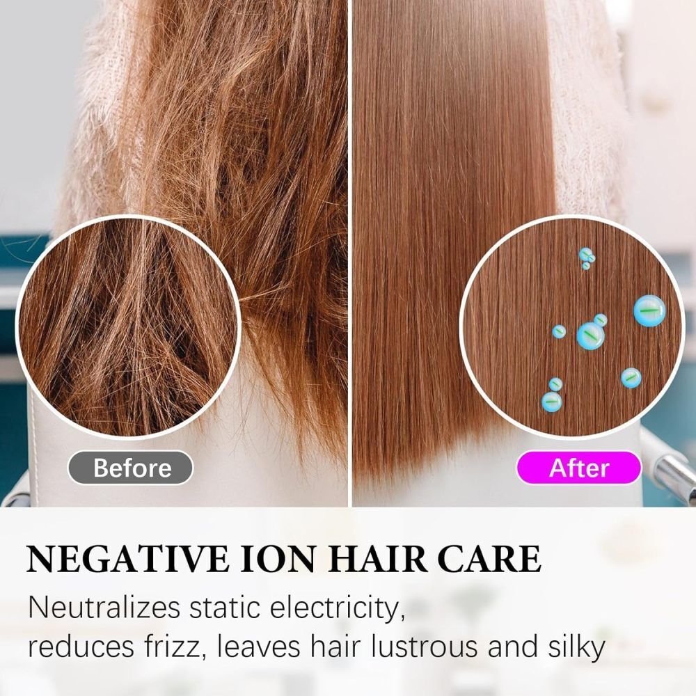 Professional Hair Dryer 4000W Quick Drying Ionic with Diffuser & Concentrator`